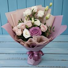 Букет цветов из:  Розы и Лизиантусы #REPLACE_PRED# Турксаде