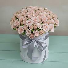 Цветочная композиция из Розы в шляпной коробке в Турксаде