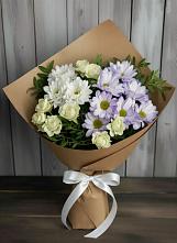 Букет цветов из:  Хризантемы и Розы в Турксаде