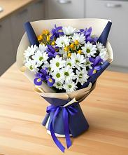 Букет цветов из:  Розы, Ирисы и Хризантемы #REPLACE_PRED# Турксаде