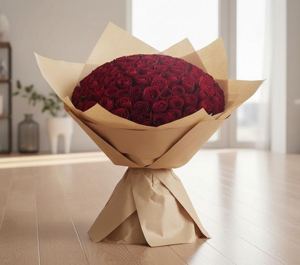 Букет 101 Красная роза в Турксаде