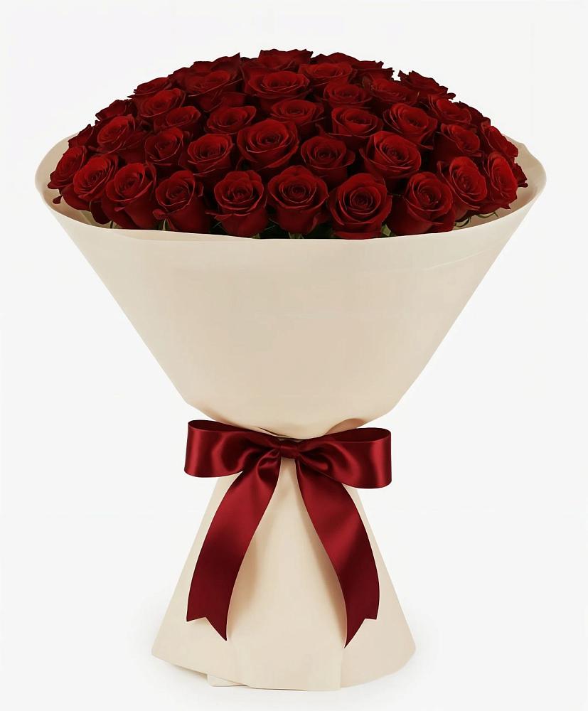 Букет 101 Бордовая роза Блэк Бакарра в Турксаде